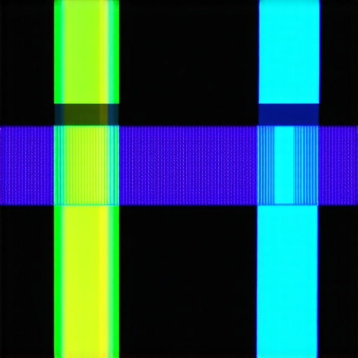 Cross-section of advanced nano-LED and quantum dot layers in a high-end HDR monitor