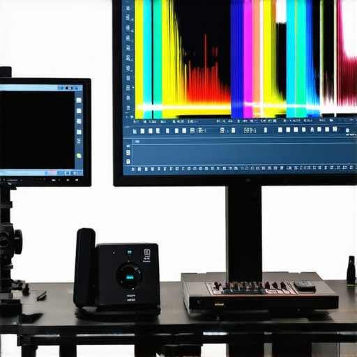 Spectral Calibration in Action Spectrometers measuring spectral output of HDR monitors in a control room