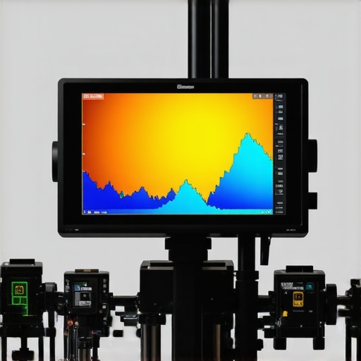 Spectral Calibration in Action for HDR Monitors Technicians calibrate a high-end HDR monitor using spectral measurement devices.