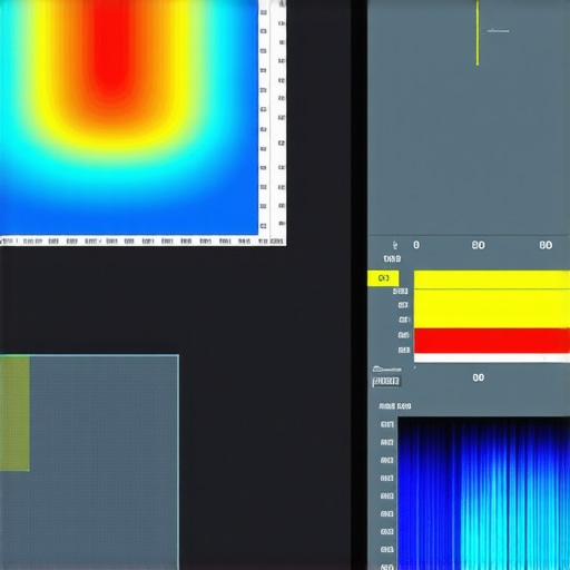 A technician calibrating a professional HDR monitor with spectral measurement tools